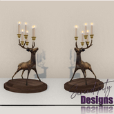 Serendipity Designs - Aspen Holiday Deer Candelabras