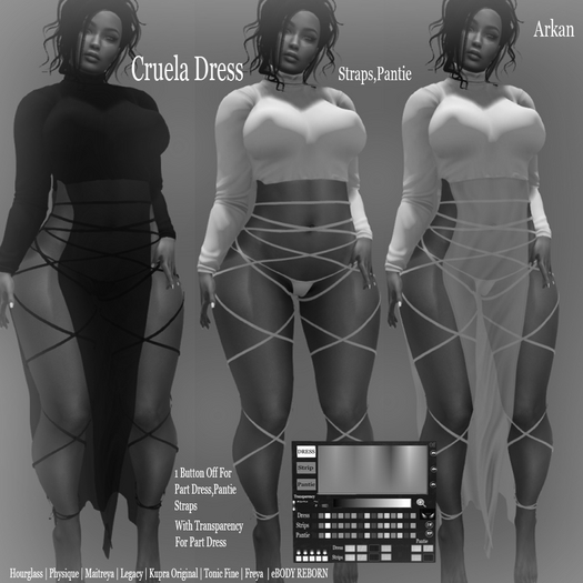 .::Arkan::. Cruela Dress + Fitmesh DEMO