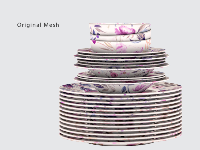 ACORN Large Plate Stack -Floral