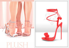 Look At Me. Plush : Heels - crimson