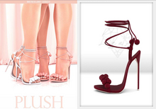 Look At Me. Plush : Heels - burgundy