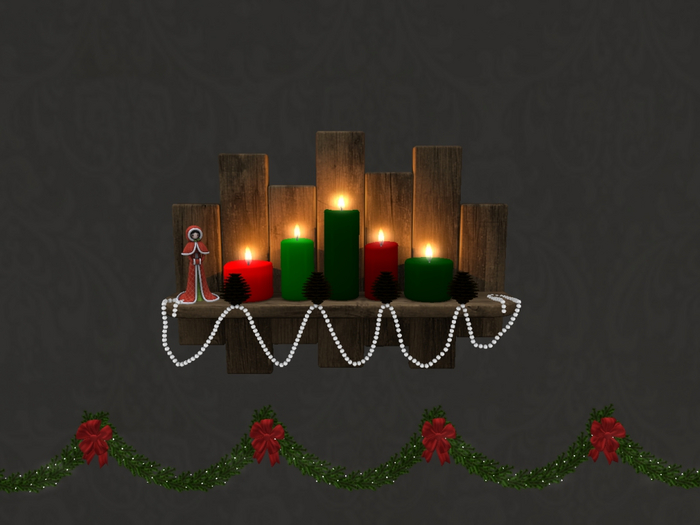 Holiday Candle Shelf 