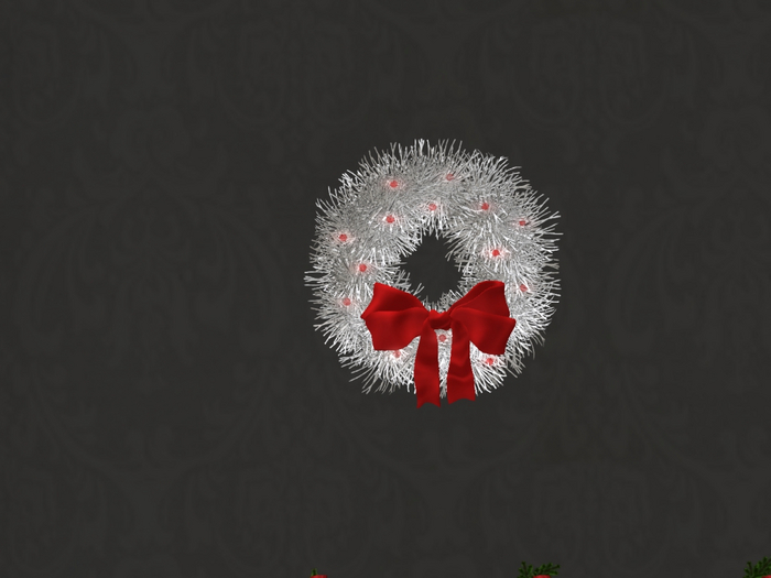 Fluffy Wreath  / White 