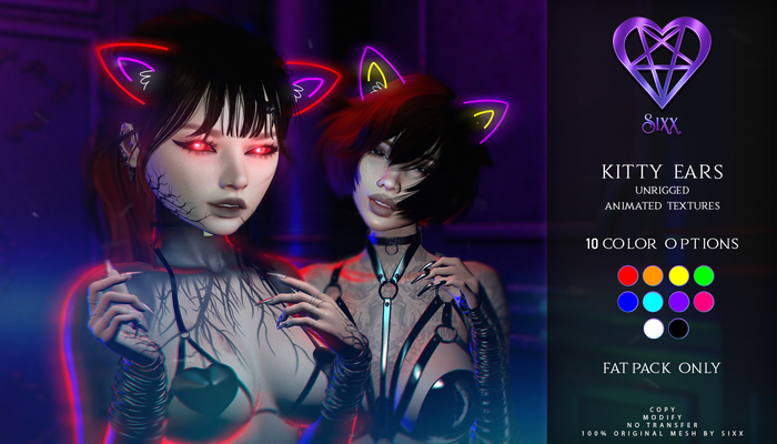 - sixx - Animated Kitty Ears