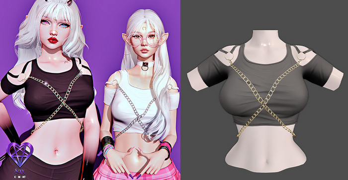 - sixx - Aramath Crop - Grey