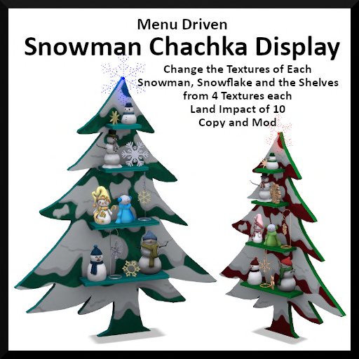 Menu Driven Snowman Chachka Display