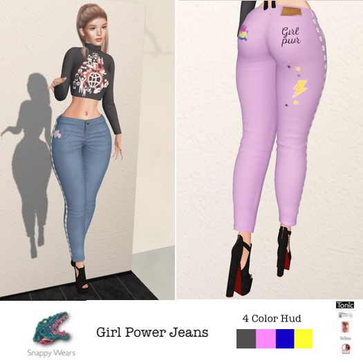 Snappy \\ Girl Power Jeans + Color Hud