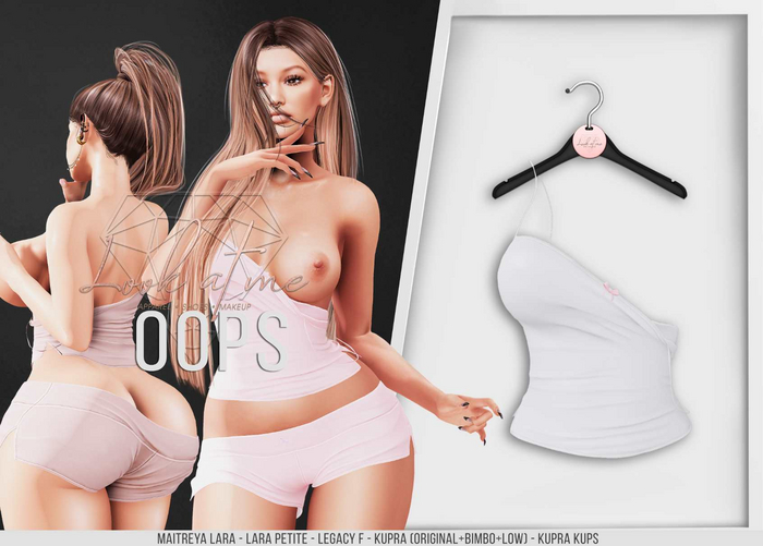 Look At Me. Oops : Shorts - white