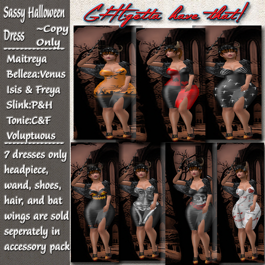 !GHT!GBADD  [STITCHES & BLOOD] SASSY HALLOWEEN