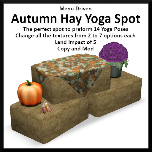 Menu Driven Autumn Hay Yoga Spot