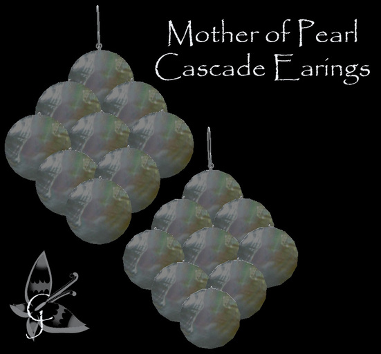 ::SSS:: Mother of Pearl Cascade Earing