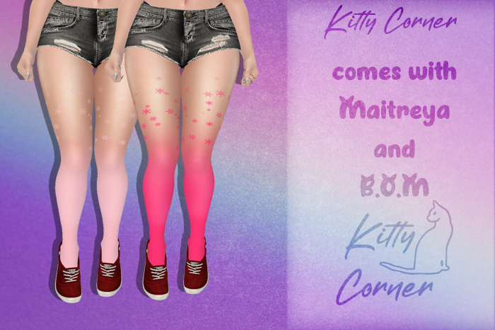 *K* Snowflake Stockings -pink