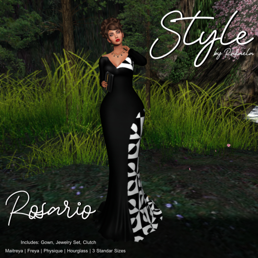 Style by Rafaela Rosario Black Gown Set BOX