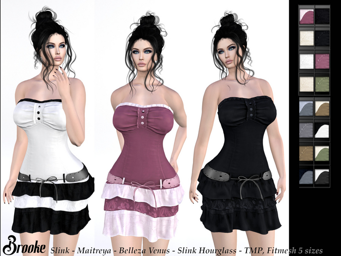 * Brooke * Dress + Change Texture HUD
