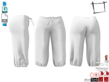Dae Obj FBX For Female Elastic Bottom Short Baggy Pants Slink, Maitreya, Belleza, Tonic, Legacy