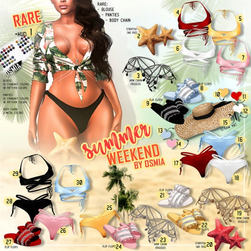 OSMIA - Summer.Weekend.Gacha - Starfish - Yellow