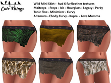 [CT] Wild Mini Skirt  - Hud 6 Tex - Maitreya - Altamura - Belleza - Slink - Legacy - Kupra - Tonic - Love Momma - Ebody 