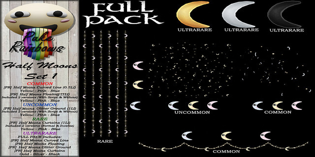 [PR] Half Moons Light - Blue <<RARE>>