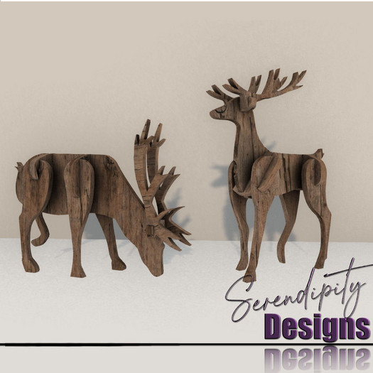 Serendipity Designs - Aspen Holiday Deer Figures 