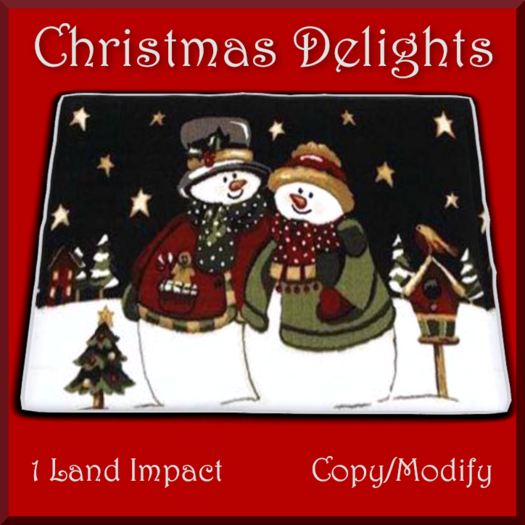 Christmas Snow Couple Rug