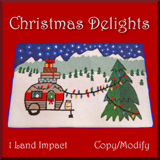 Christmas Camping Rug
