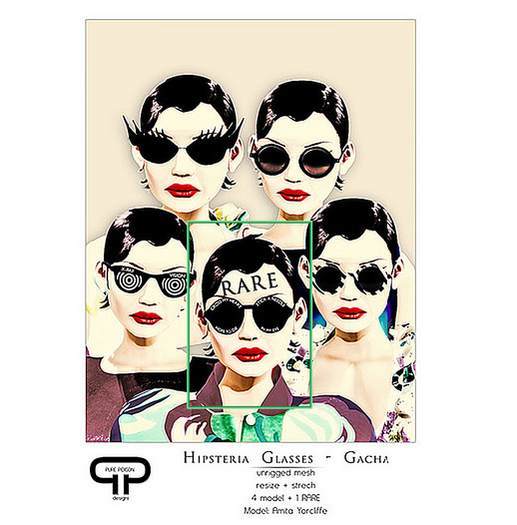 Pure Poison - Hipsteria Glasses - Vengeance - Set RARE