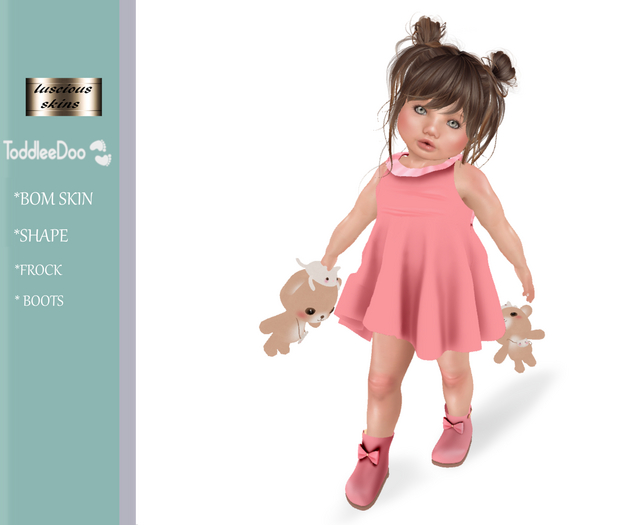Bebbi DEMO B O M skin tone pale  Toddleedoo