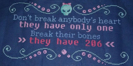 Dont Break Hearts Needlework Texture