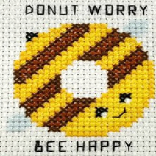 Donut Worry Needlework Texture