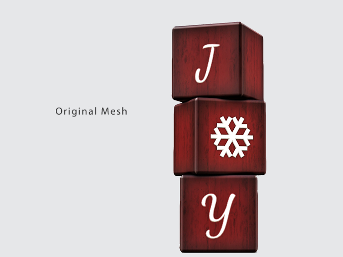 ACORN Joy Snowflake blocks -Red