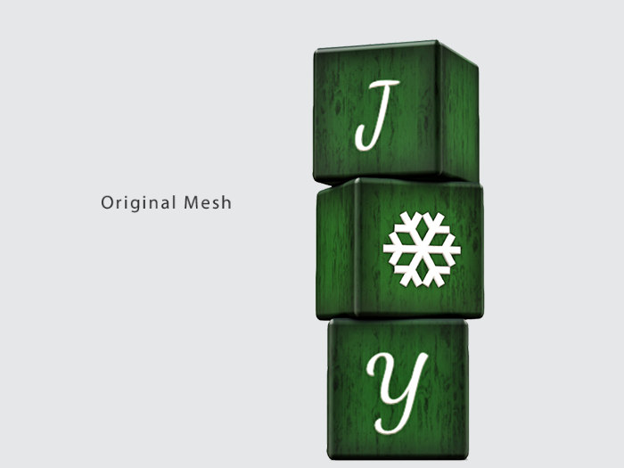 ACORN Joy Snowflake blocks -Green