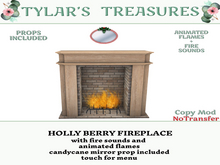 .:TT:.  HOLLY BERRY FIREPLACE  add me