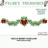 .:TT:.  HOLLY BERRY GARLAND  add me