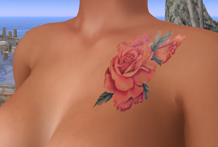 Tattoo - Rosa no Ombro - BoM