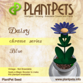 PlantPet Seed [Daisy *Chrome Blue*] RARE VINTAGE