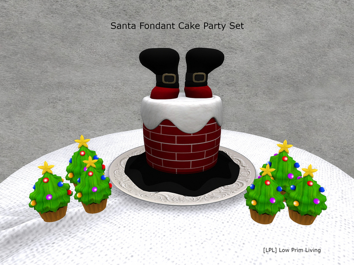 Christmas - Santa Fondant Cake Party Set