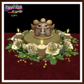 Christmas - Angels and Yellow Roses Centerpiece
