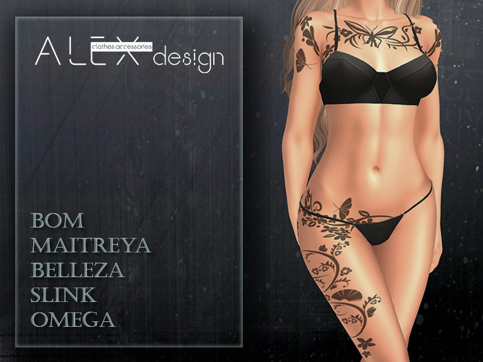 -ALEX- Spring Bird Black tattoo