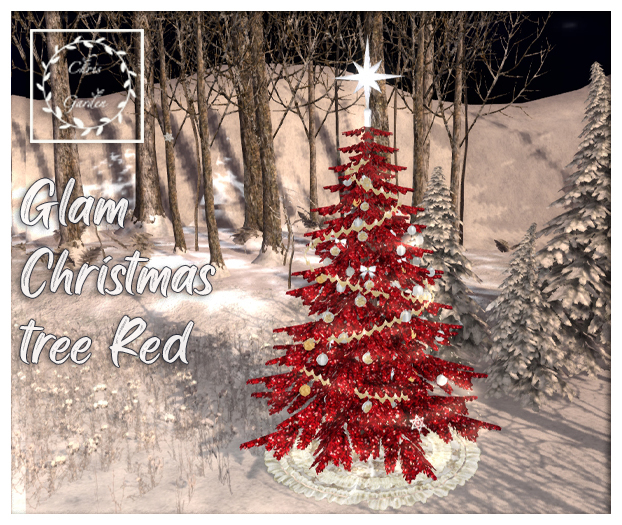 Christmas tree "Glam red"