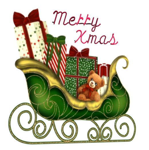 Merry Xmas gift Sleigh Neon Sign 