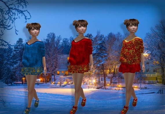 Charly Outfit Christmas  for Tweenster,  SMB, AVI (L)