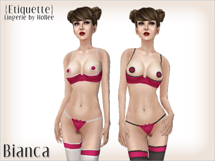 {Etiquette} Bianca - Rouge