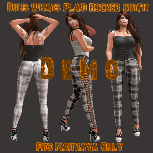 Dw - Plaid Rocker outfits [Boxed] Demo