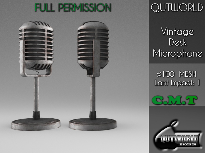 .::QUTWORLD Vintage Desk Microphone::.FP 