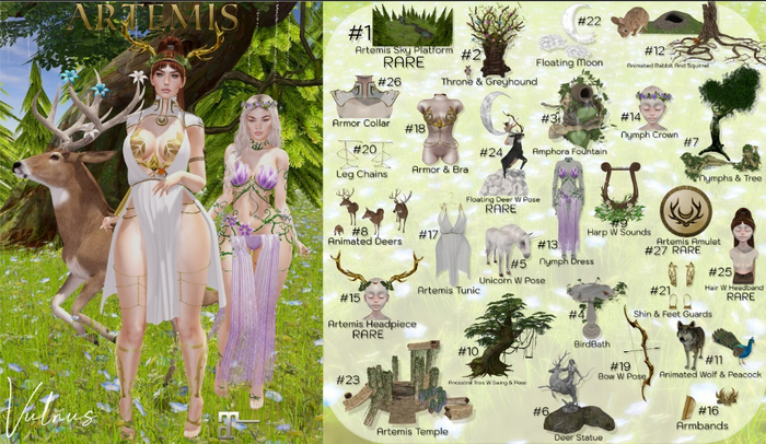 15 Vulnus Artemis Headpiece RARE