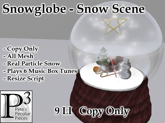 [P3] - Snowglobe - Snow Scene