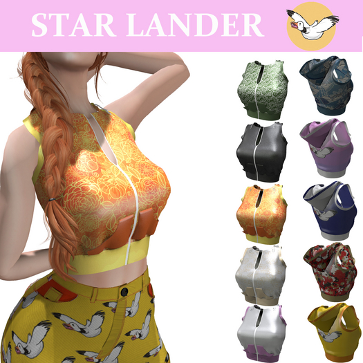 Sleeveless Hoodie - 10 textures