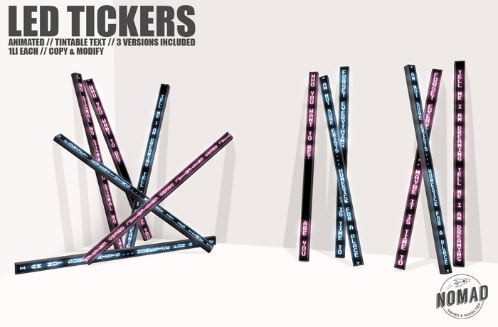NOMAD // LED TICKERS