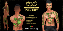 T+T Emerald Dragon AviArt (Full Body)