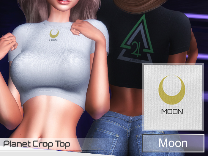 Iso Darling - Planets - Crop Top - Moon